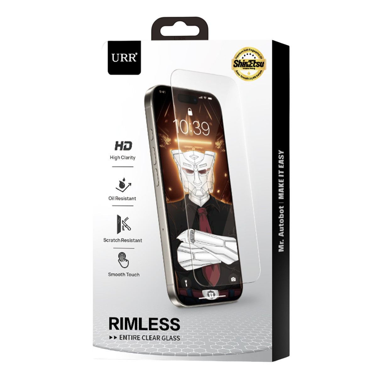 URR Apple iPhone 17 Air Rimless Entire Clear Cam Ekran Koruyucu